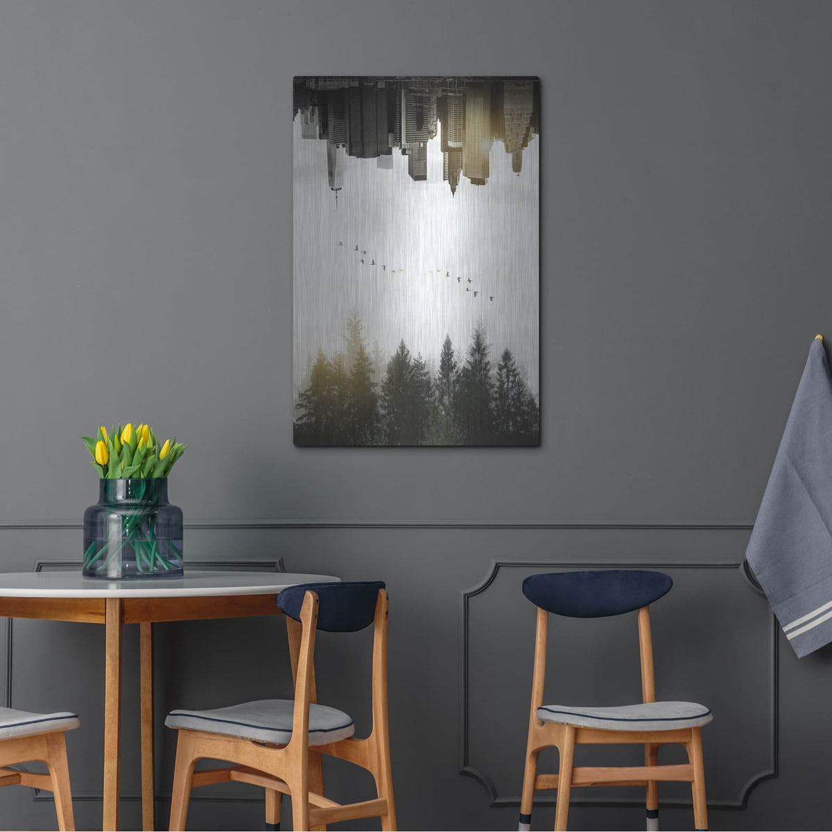 'Duality' by Nicklas Gustafsson – Metal Wall Art, 24x36 room view
