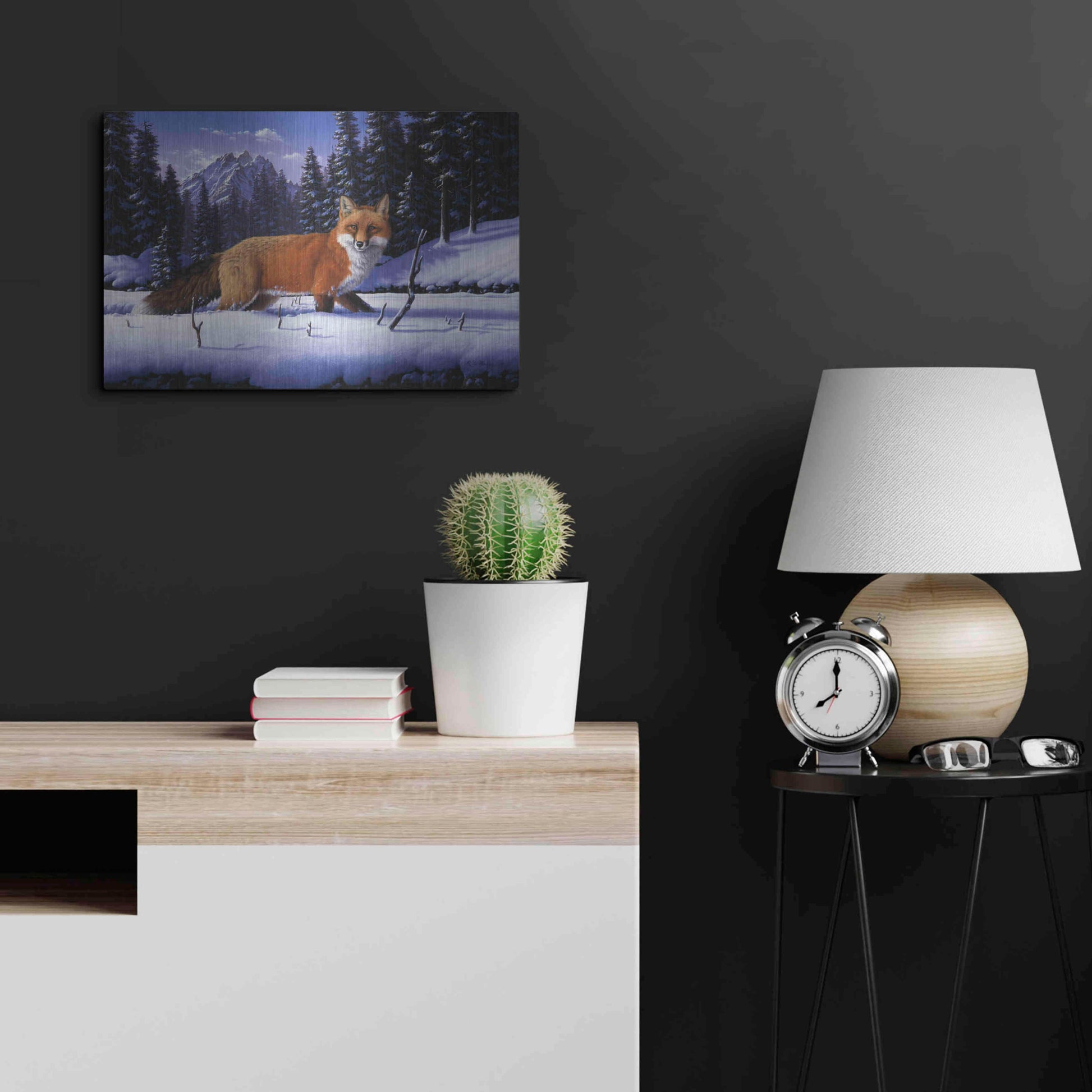 Luxe Metal Art 'Red, White And Blue' by R. Hed, Metal Wall Art,24x16