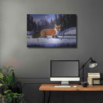 Luxe Metal Art 'Red, White And Blue' by R. Hed, Metal Wall Art,36x24