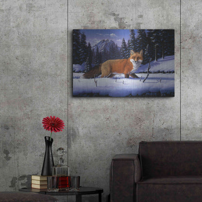 Luxe Metal Art 'Red, White And Blue' by R. Hed, Metal Wall Art,36x24