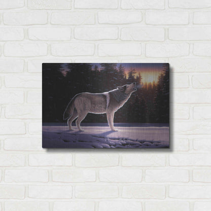 Luxe Metal Art 'The Last Ember' by R. Hed, Metal Wall Art,24x16