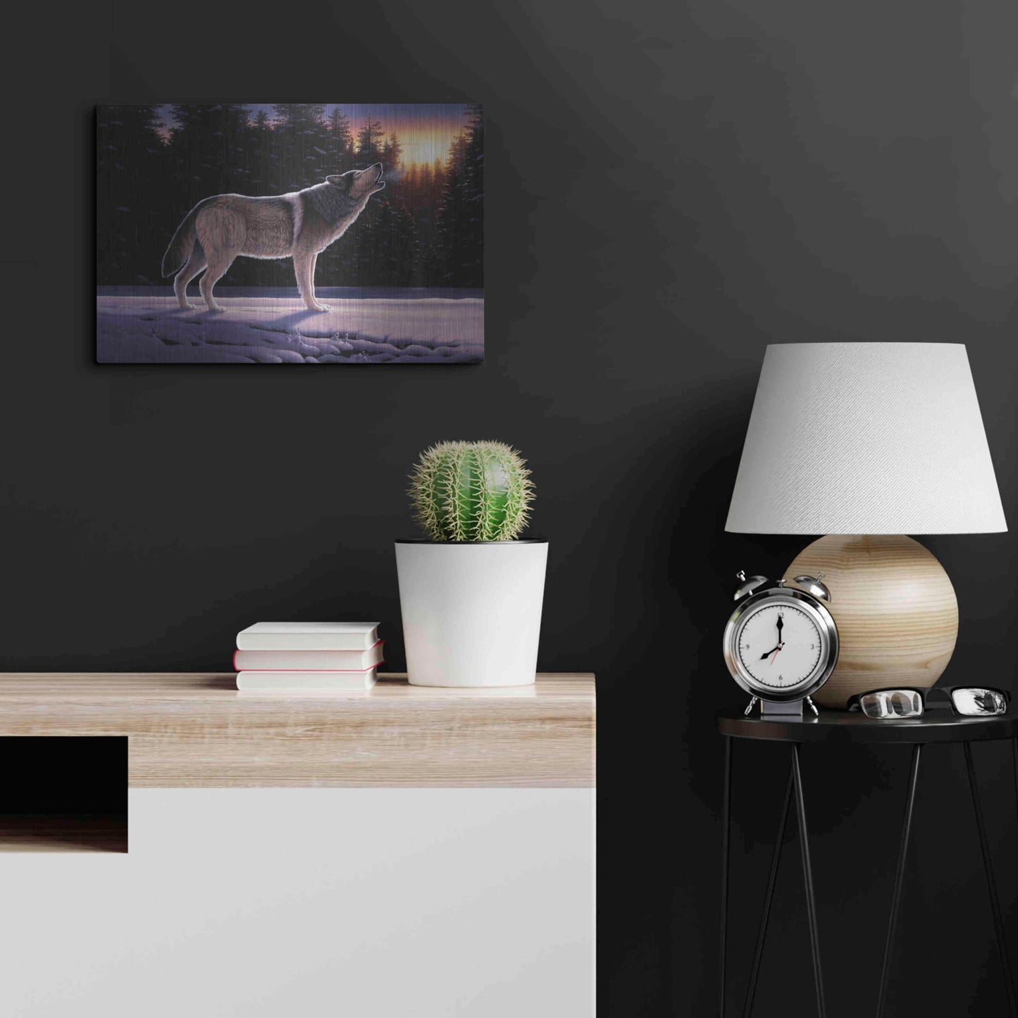 Luxe Metal Art 'The Last Ember' by R. Hed, Metal Wall Art,24x16