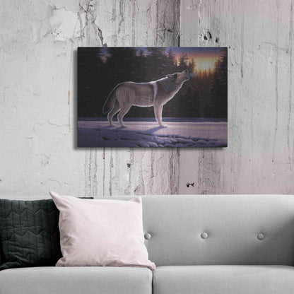 Luxe Metal Art 'The Last Ember' by R. Hed, Metal Wall Art,36x24