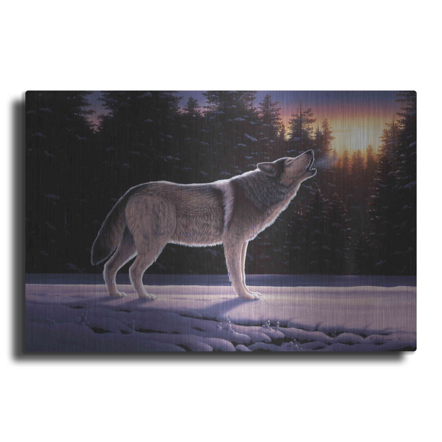 Luxe Metal Art 'The Last Ember' by R. Hed, Metal Wall Art