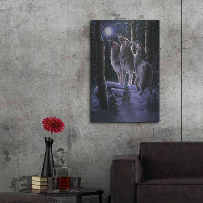 Luxe Metal Art 'Midnight Clear' by R. Hed, Metal Wall Art,24x36