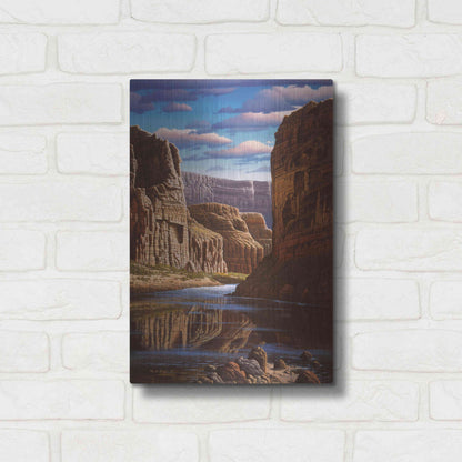 Luxe Metal Art 'Master Of Time' by R. Hed, Metal Wall Art,12x16