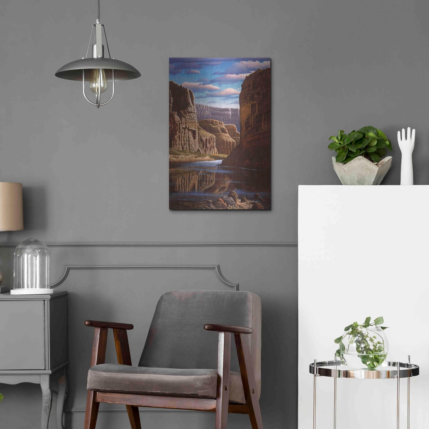 Luxe Metal Art 'Master Of Time' by R. Hed, Metal Wall Art,16x24