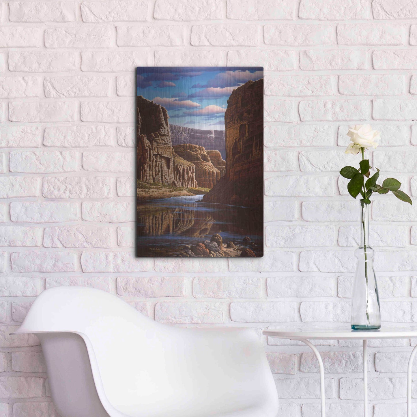 Luxe Metal Art 'Master Of Time' by R. Hed, Metal Wall Art,16x24