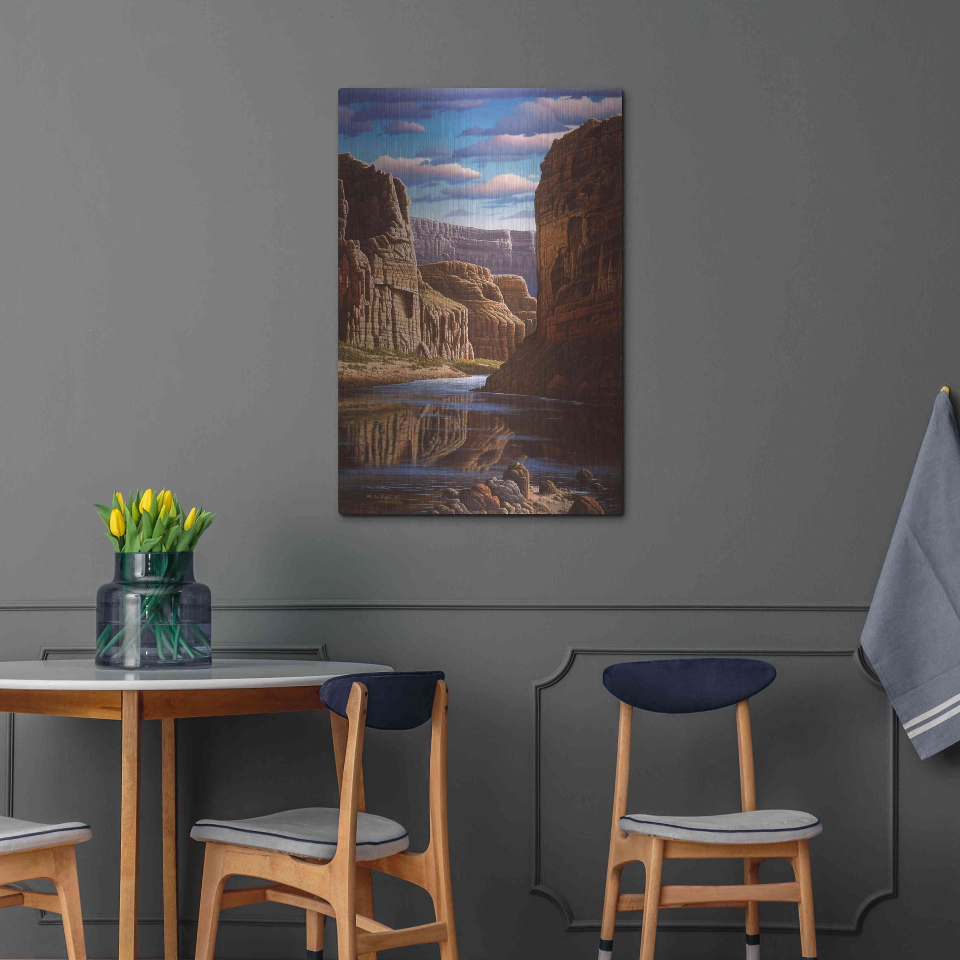 Luxe Metal Art 'Master Of Time' by R. Hed, Metal Wall Art,24x36