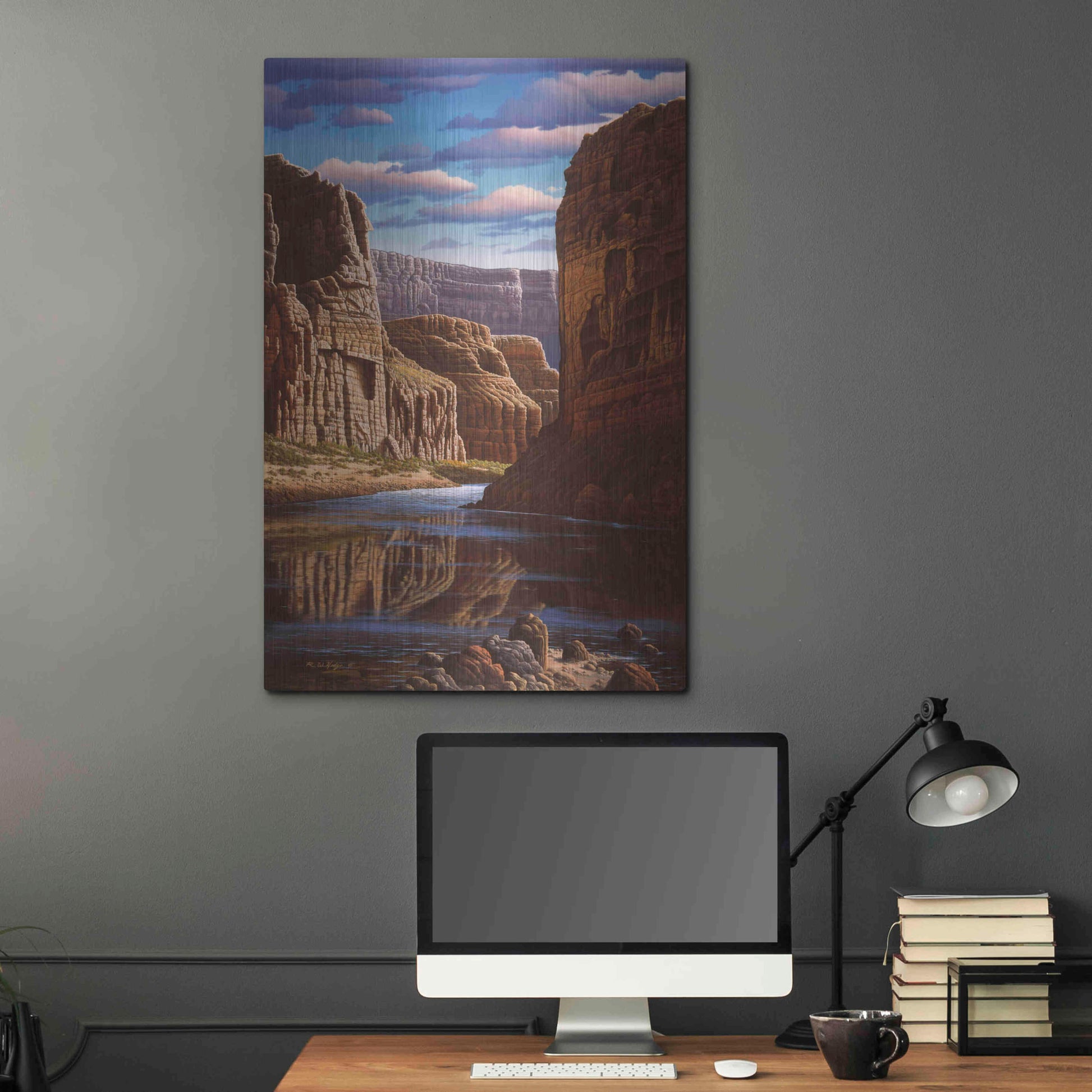 Luxe Metal Art 'Master Of Time' by R. Hed, Metal Wall Art,24x36