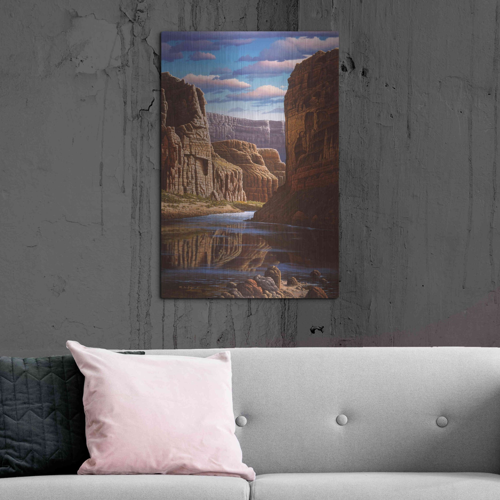 Luxe Metal Art 'Master Of Time' by R. Hed, Metal Wall Art,24x36