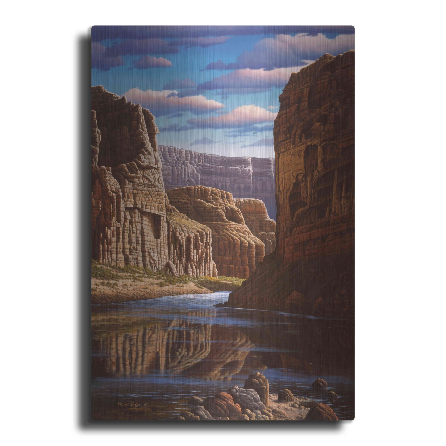 Luxe Metal Art 'Master Of Time' by R. Hed, Metal Wall Art