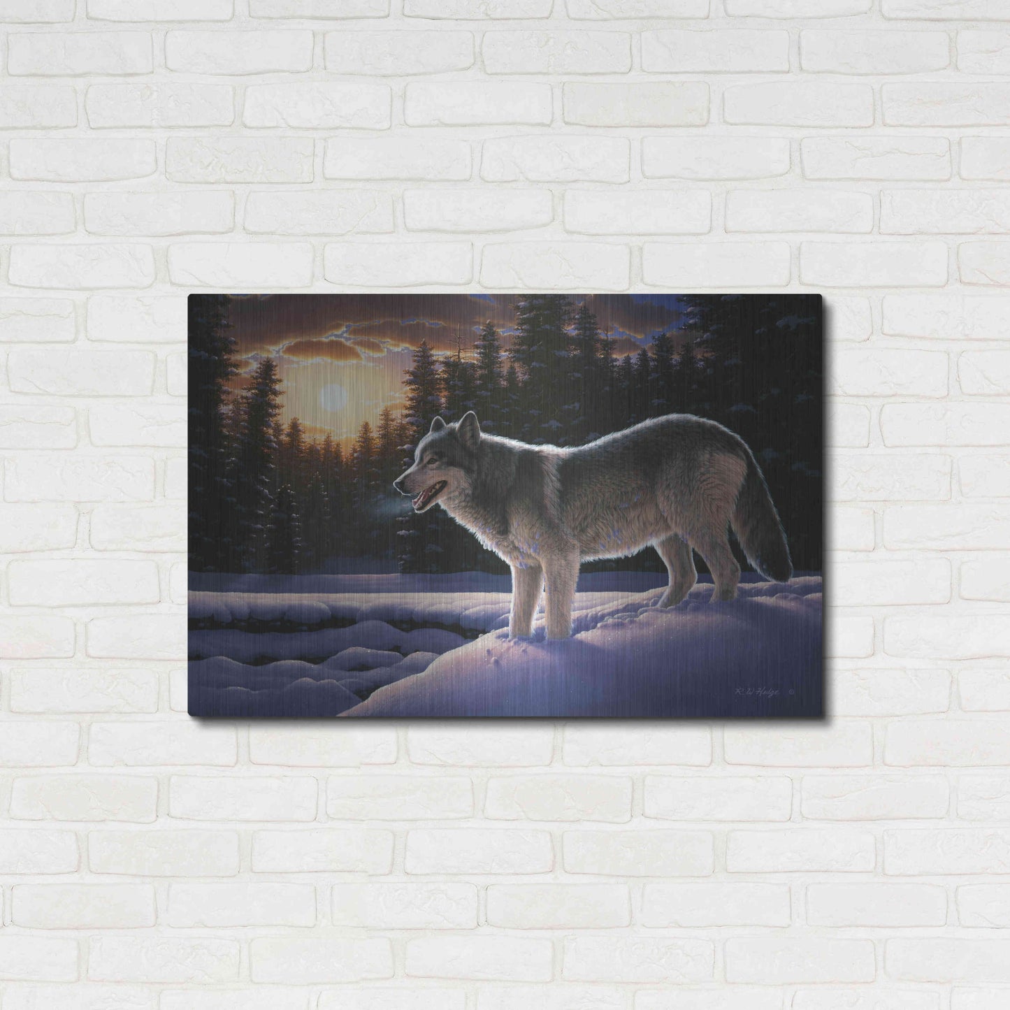 Luxe Metal Art 'New Trail' by R. Hed, Metal Wall Art,36x24