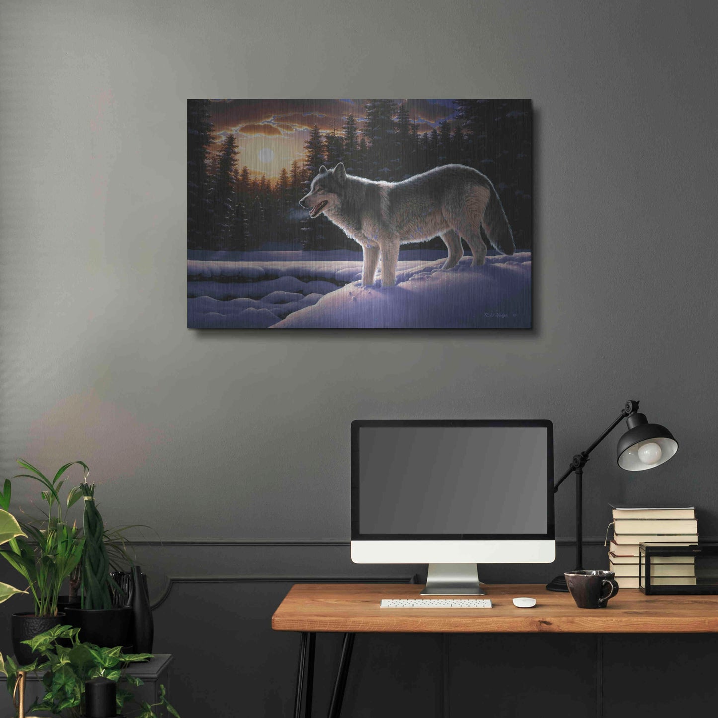 Luxe Metal Art 'New Trail' by R. Hed, Metal Wall Art,36x24