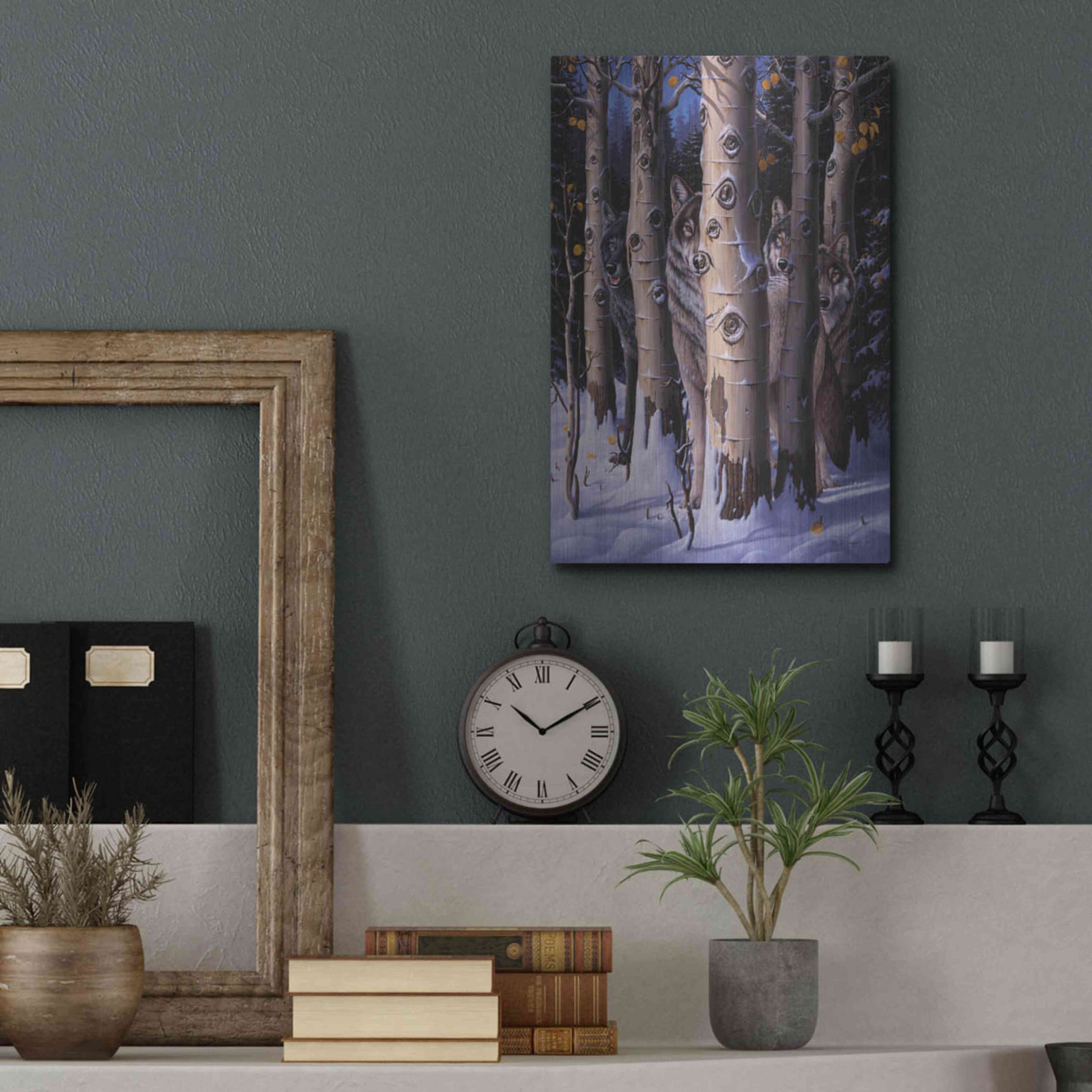 Luxe Metal Art 'The Eyes Of The King' by R. Hed, Metal Wall Art,12x16