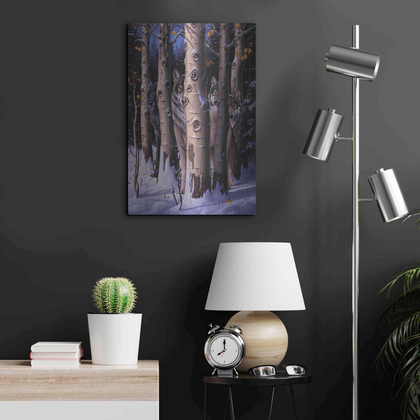 Luxe Metal Art 'The Eyes Of The King' by R. Hed, Metal Wall Art,16x24