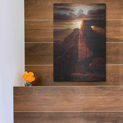 Luxe Metal Art 'The Light Of Life' by R. Hed, Metal Wall Art,12x16