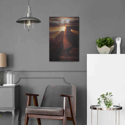 Luxe Metal Art 'The Light Of Life' by R. Hed, Metal Wall Art,16x24