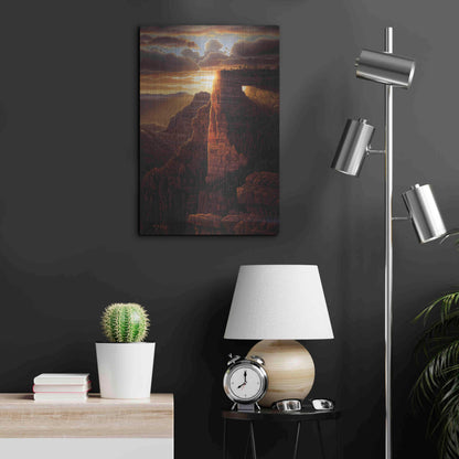 Luxe Metal Art 'The Light Of Life' by R. Hed, Metal Wall Art,16x24