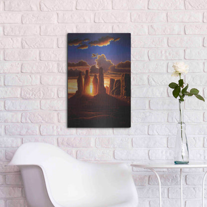 Luxe Metal Art 'Daniel 3.25' by R. Hed, Metal Wall Art,16x24