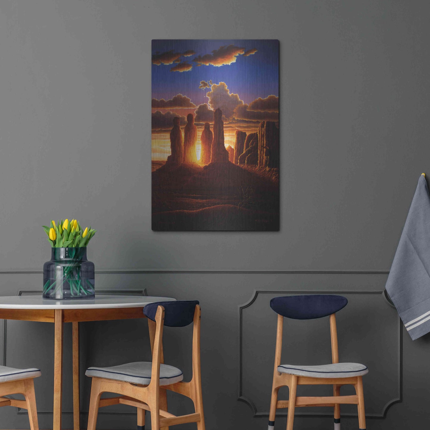 Luxe Metal Art 'Daniel 3.25' by R. Hed, Metal Wall Art,24x36