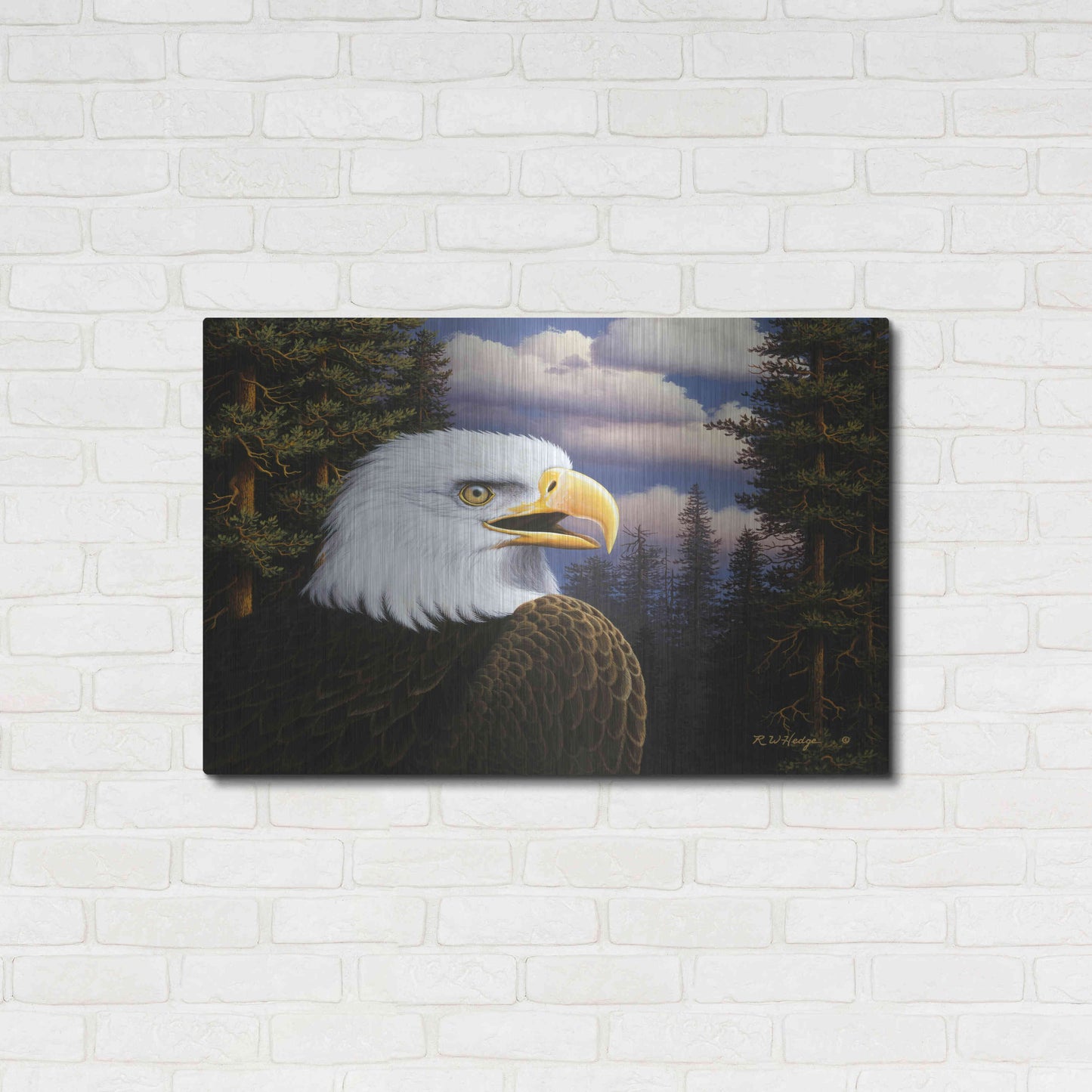 Luxe Metal Art 'Proud & Free' by R. Hed, Metal Wall Art,36x24