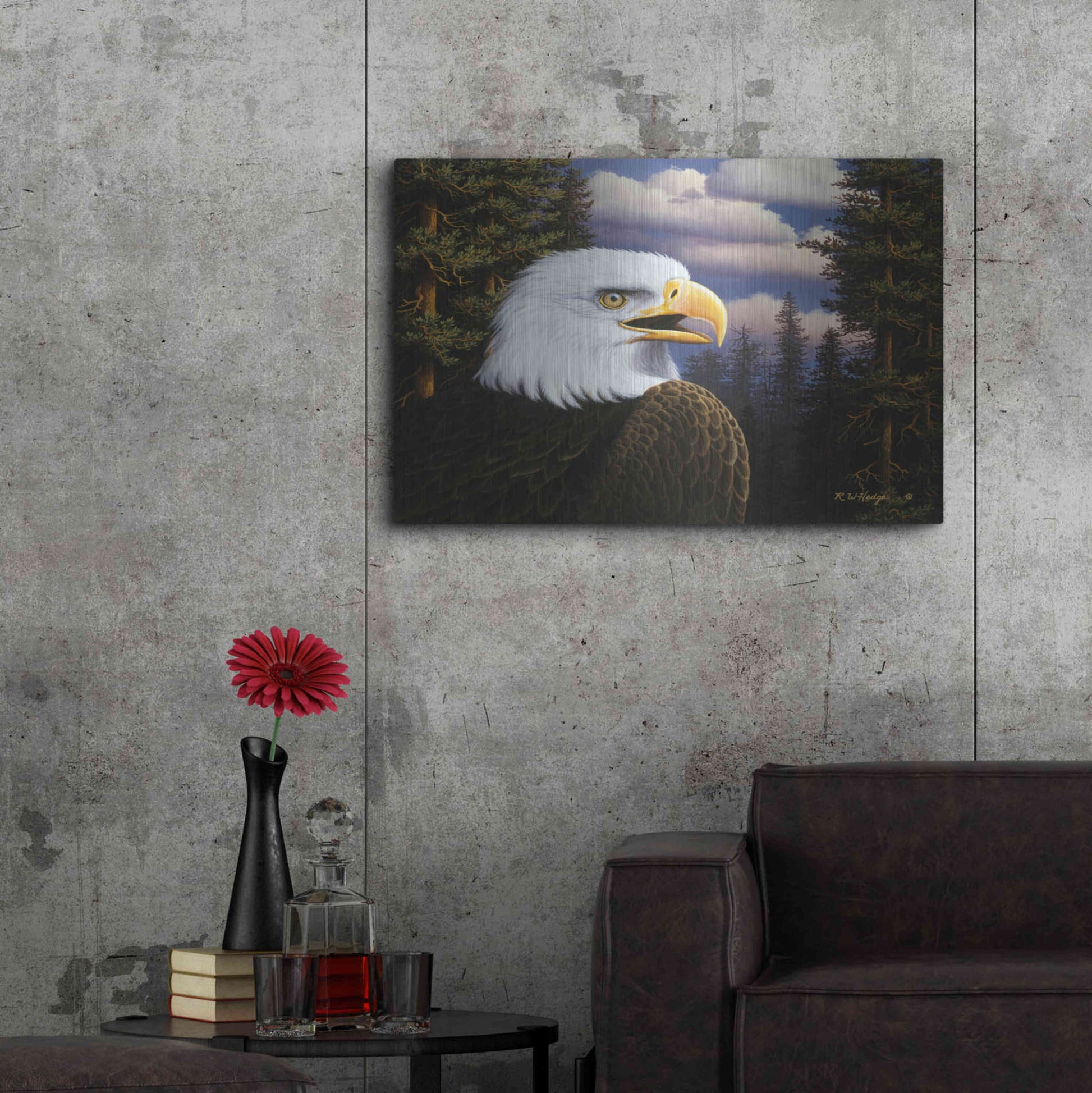 Luxe Metal Art 'Proud & Free' by R. Hed, Metal Wall Art,36x24