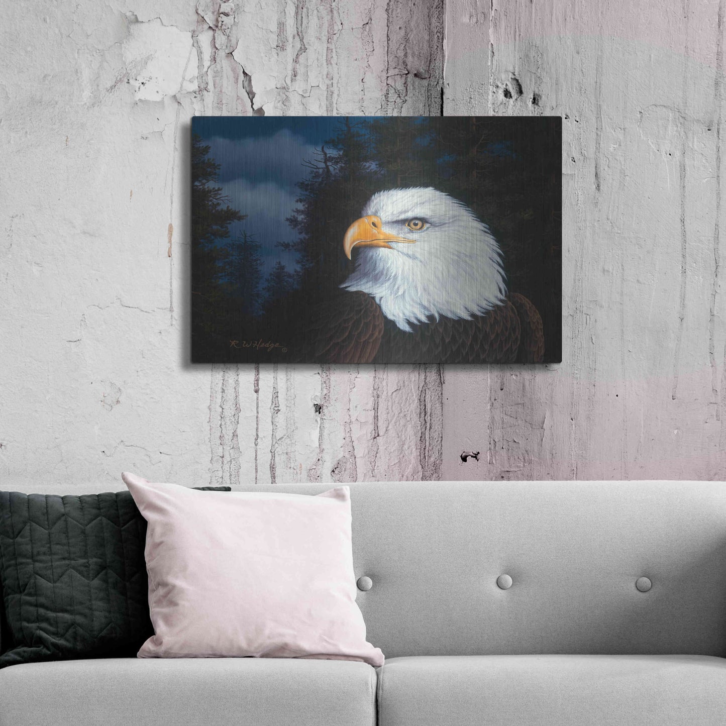 Luxe Metal Art 'The Face Of Freedom' by R. Hed, Metal Wall Art,36x24