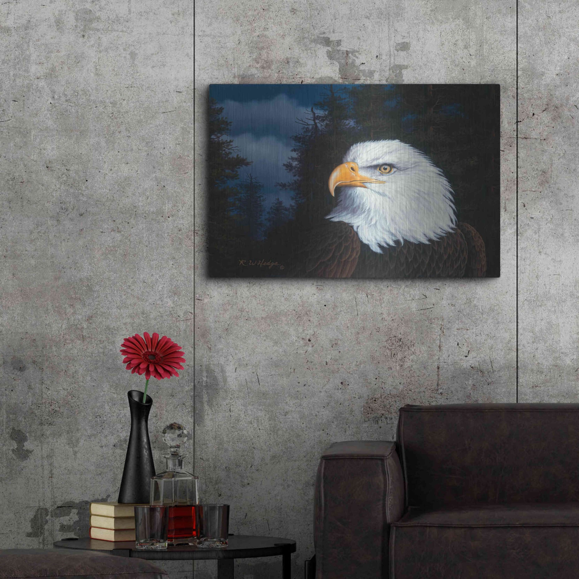 Luxe Metal Art 'The Face Of Freedom' by R. Hed, Metal Wall Art,36x24