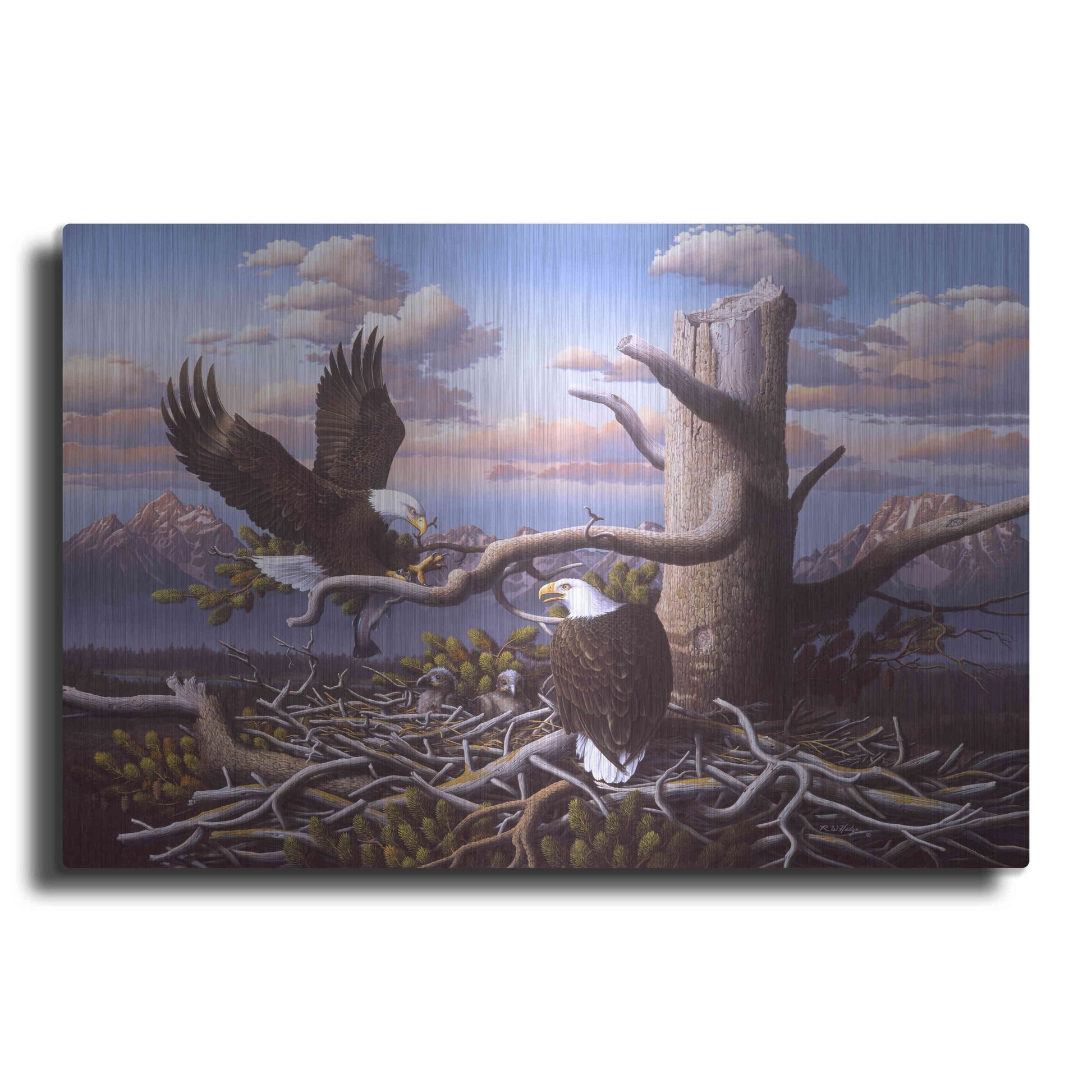 Luxe Metal Art 'Raising Freedom' by R. Hed, Metal Wall Art