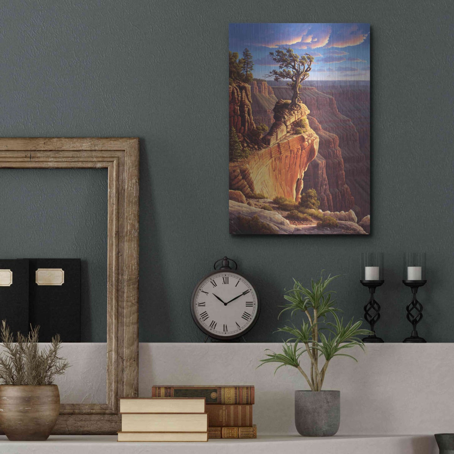 Luxe Metal Art 'Old Master' by R. Hed, Metal Wall Art,12x16