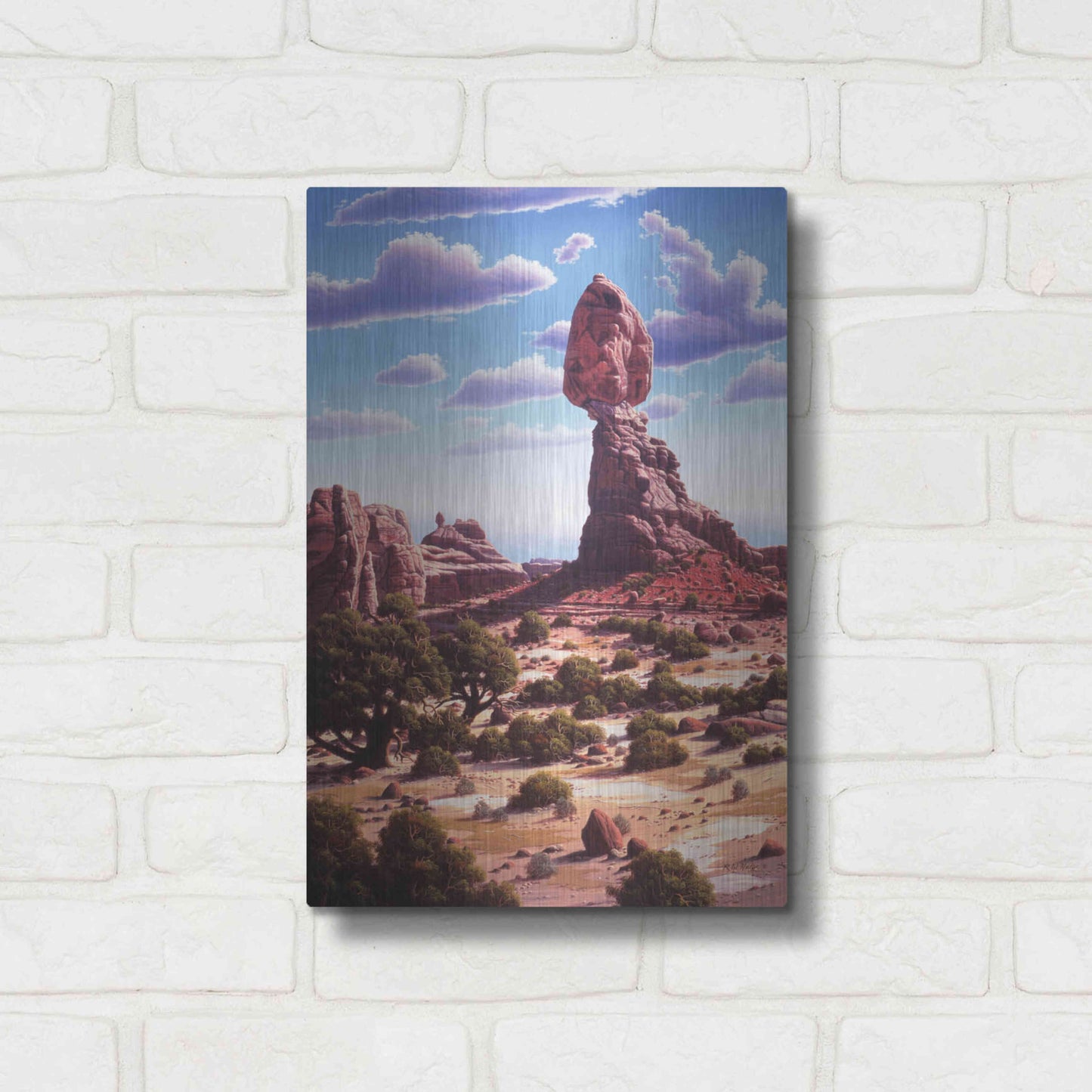 Luxe Metal Art 'A Matter Of Time' by R. Hed, Metal Wall Art,12x16