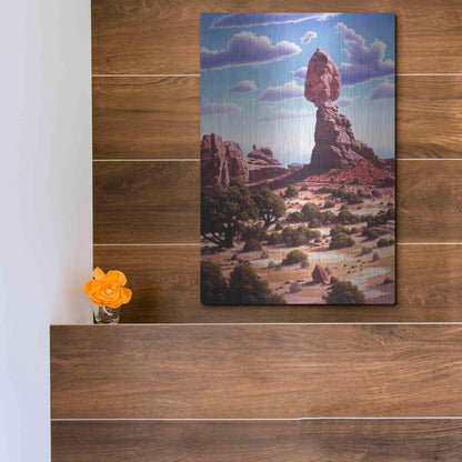 Luxe Metal Art 'A Matter Of Time' by R. Hed, Metal Wall Art,12x16