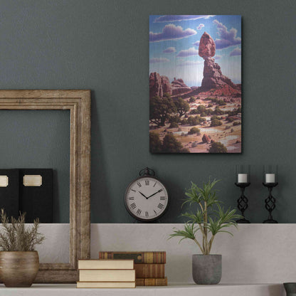 Luxe Metal Art 'A Matter Of Time' by R. Hed, Metal Wall Art,12x16