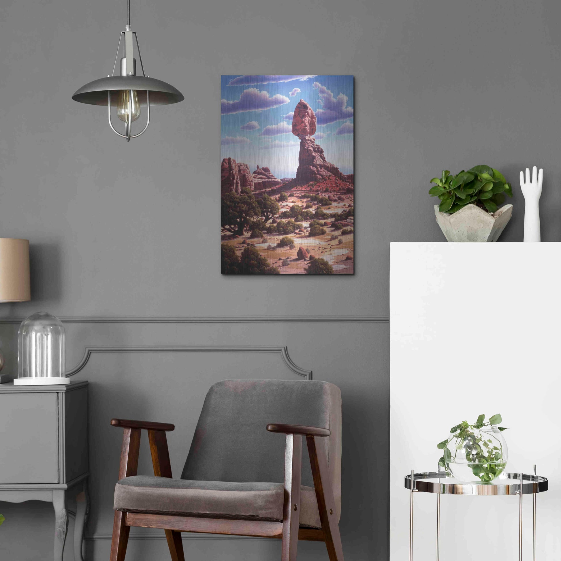 Luxe Metal Art 'A Matter Of Time' by R. Hed, Metal Wall Art,16x24