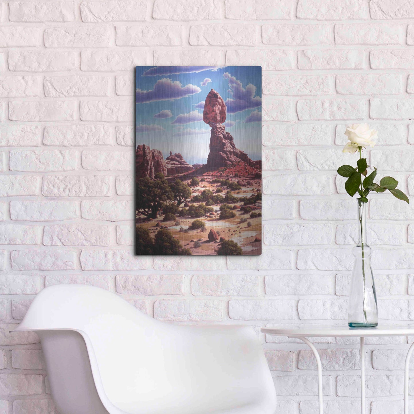 Luxe Metal Art 'A Matter Of Time' by R. Hed, Metal Wall Art,16x24