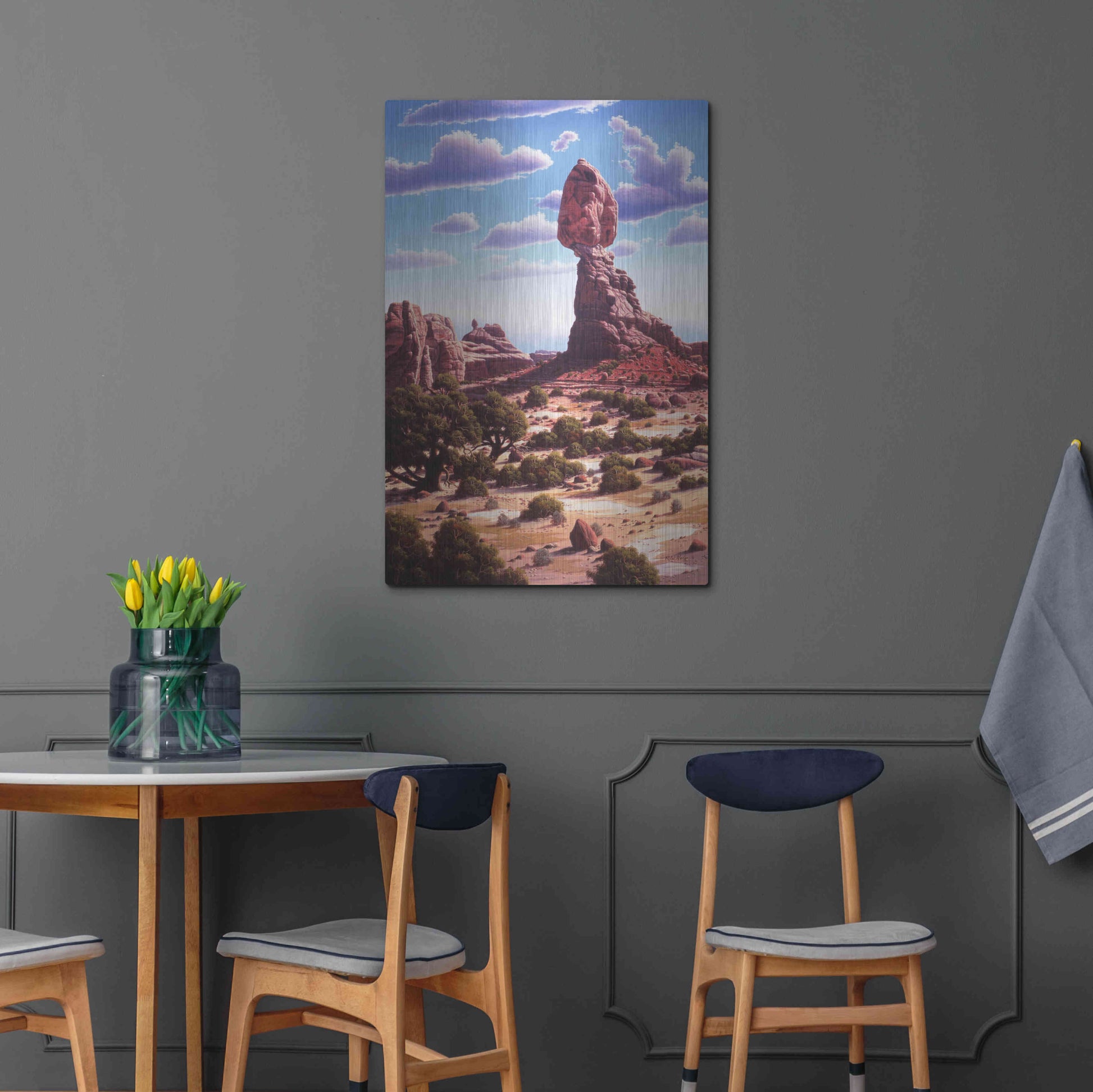 Luxe Metal Art 'A Matter Of Time' by R. Hed, Metal Wall Art,24x36