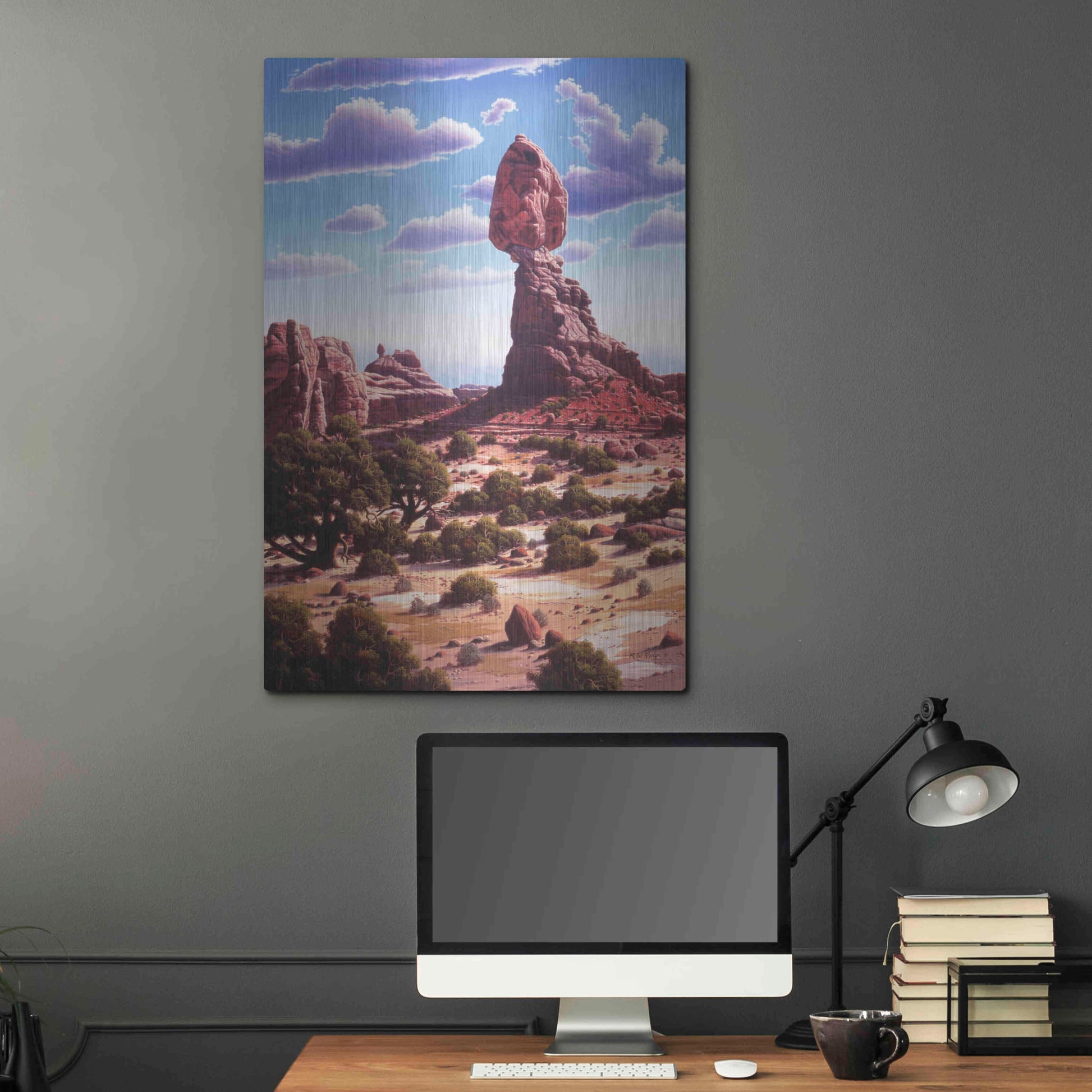 Luxe Metal Art 'A Matter Of Time' by R. Hed, Metal Wall Art,24x36