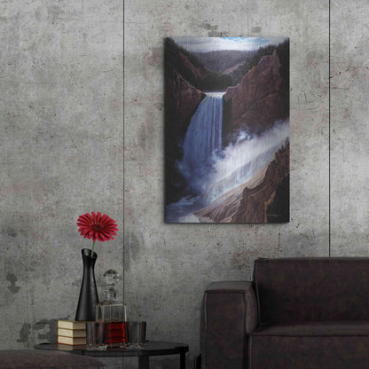 Luxe Metal Art 'The Voice Of Yellowstone' by R. Hed, Metal Wall Art,24x36