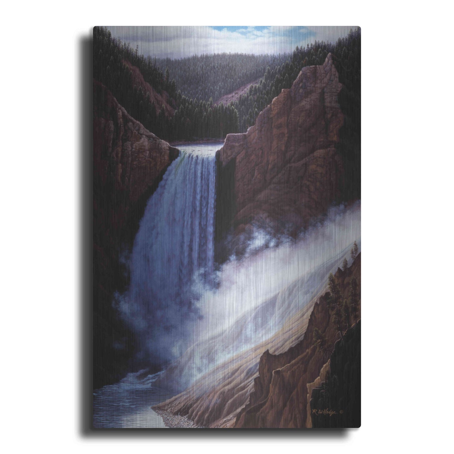 Luxe Metal Art 'The Voice Of Yellowstone' by R. Hed, Metal Wall Art