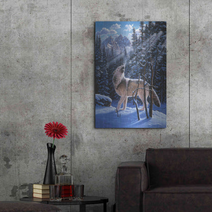 Luxe Metal Art 'In The Still Of The Tetons' by R. Hed, Metal Wall Art,24x36