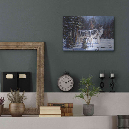 Luxe Metal Art 'Winter Coats' by R. Hed, Metal Wall Art,16x12