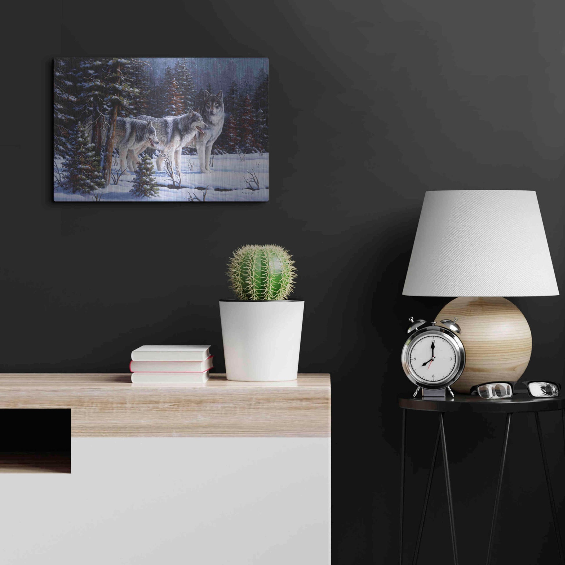 Luxe Metal Art 'Winter Coats' by R. Hed, Metal Wall Art,24x16