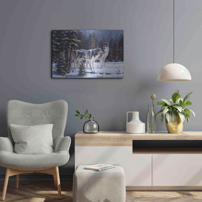 Luxe Metal Art 'Winter Coats' by R. Hed, Metal Wall Art,24x16