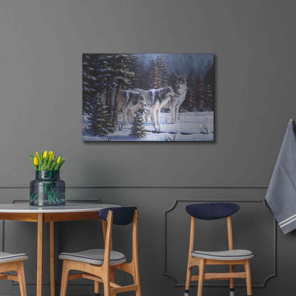 Luxe Metal Art 'Winter Coats' by R. Hed, Metal Wall Art,36x24