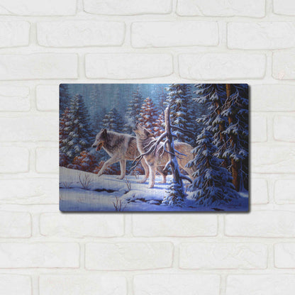 Luxe Metal Art 'Call To The Free' by R. Hed, Metal Wall Art,16x12