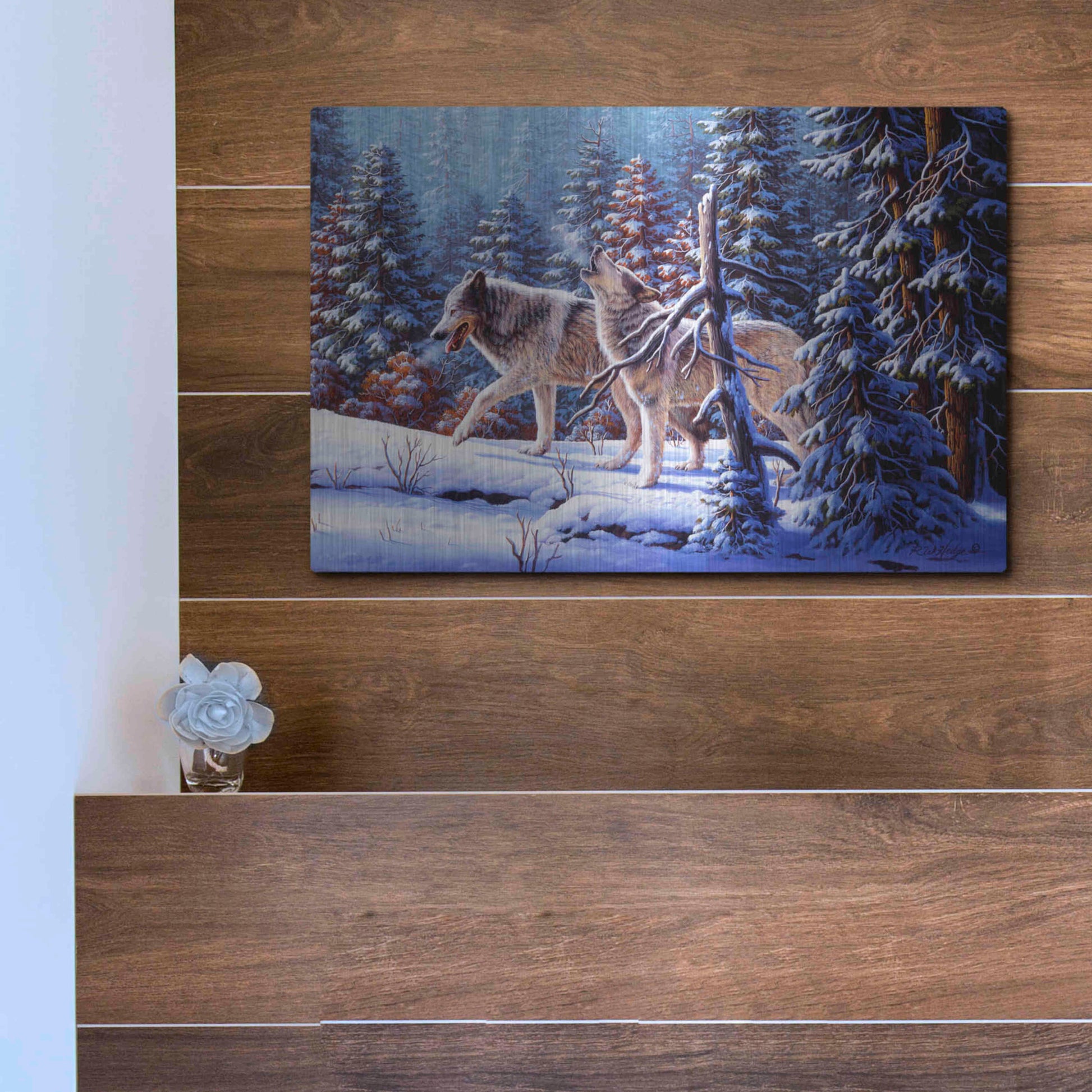 Luxe Metal Art 'Call To The Free' by R. Hed, Metal Wall Art,16x12