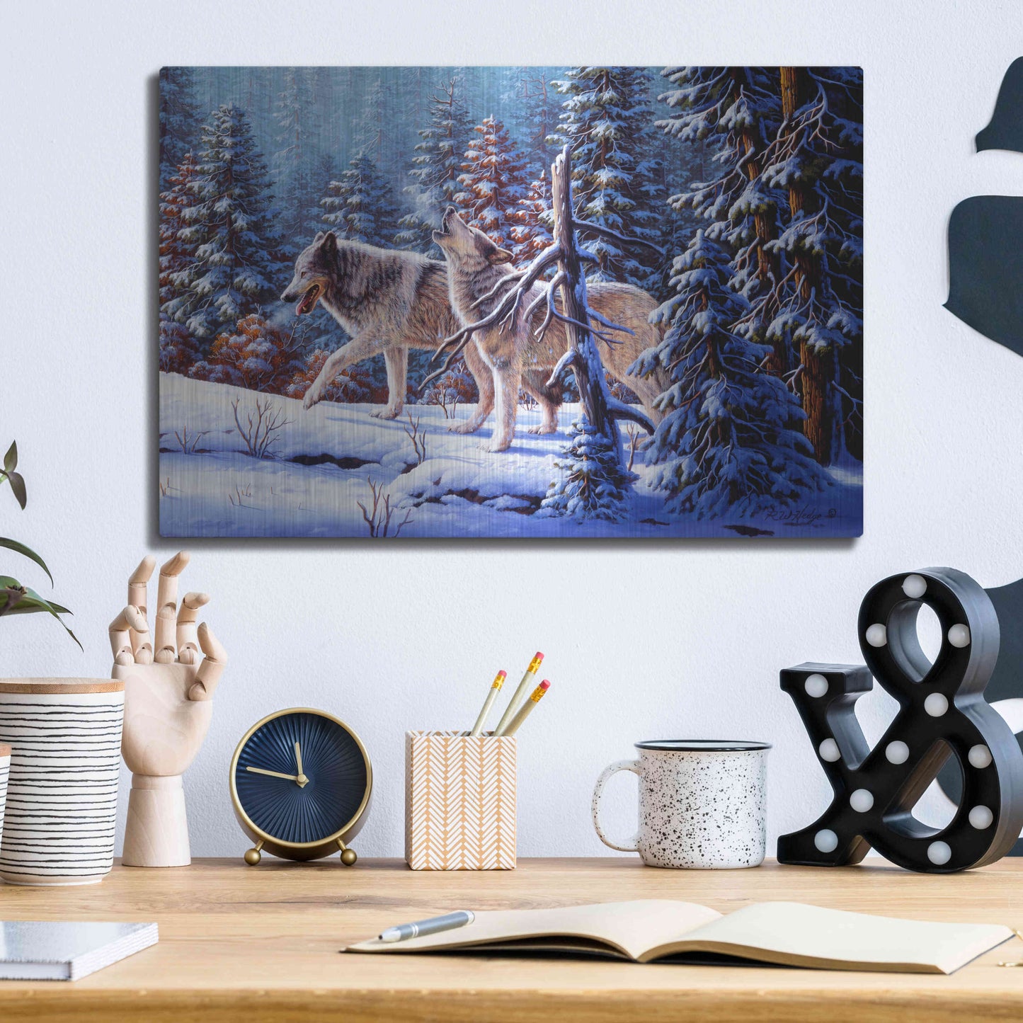 Luxe Metal Art 'Call To The Free' by R. Hed, Metal Wall Art,16x12