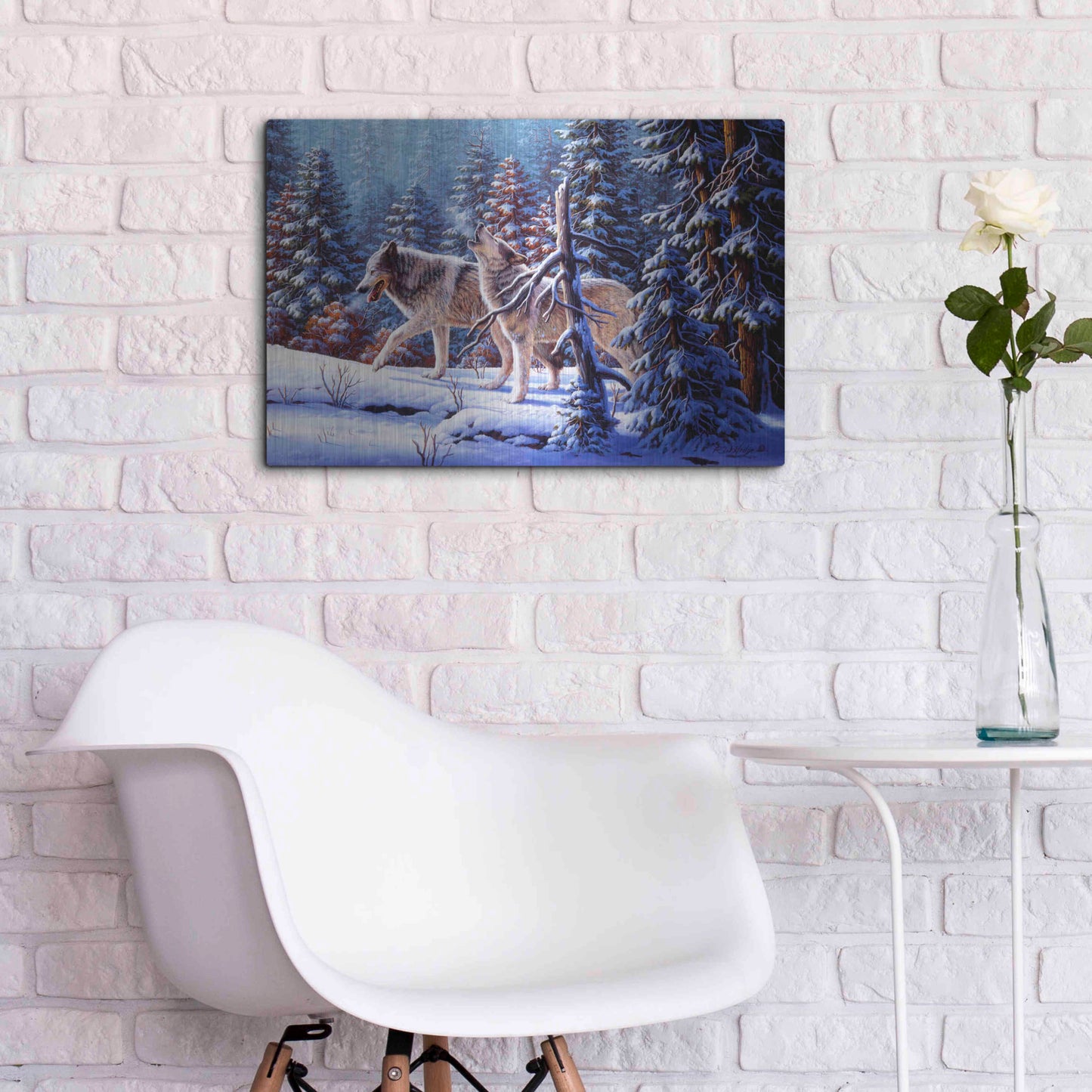 Luxe Metal Art 'Call To The Free' by R. Hed, Metal Wall Art,24x16