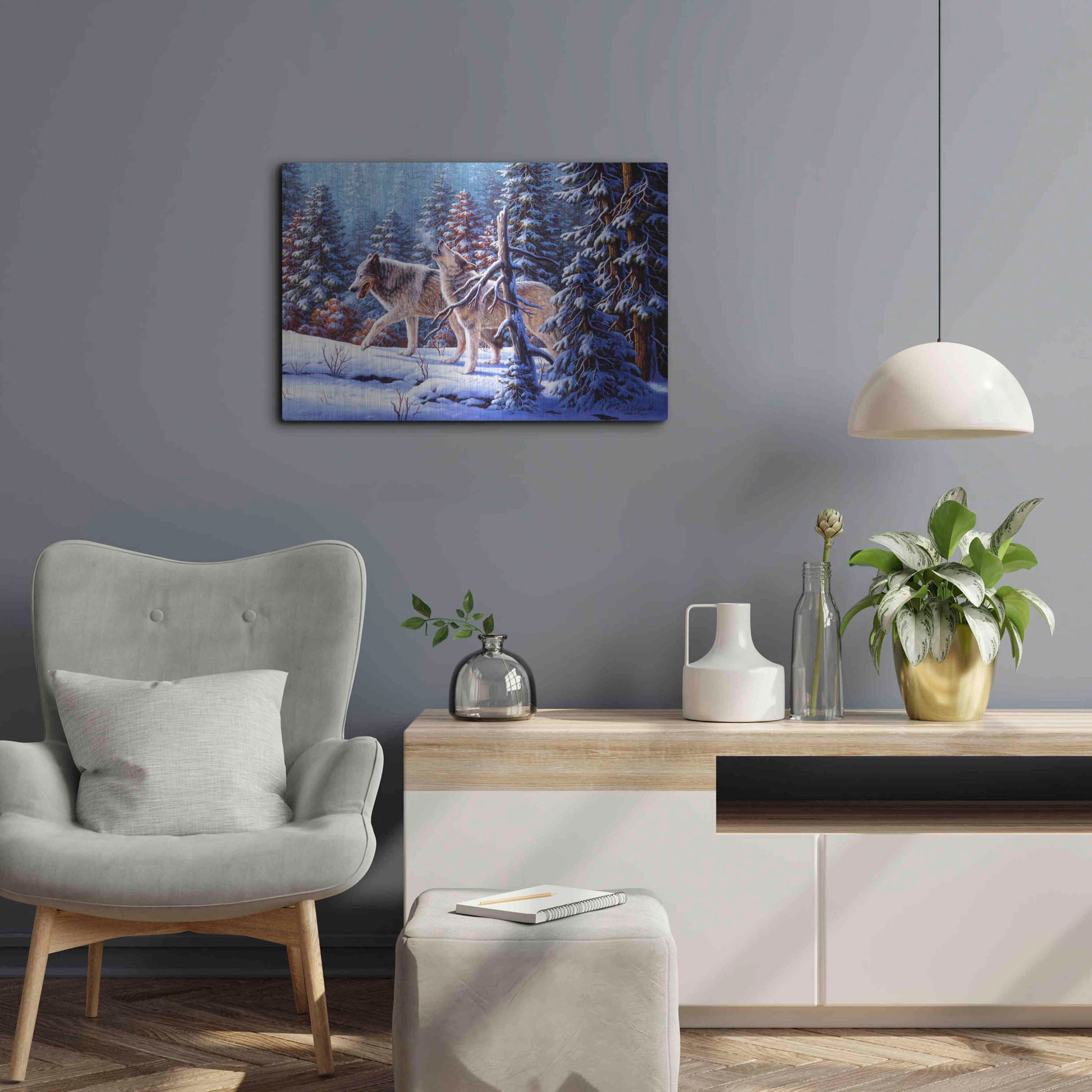 Luxe Metal Art 'Call To The Free' by R. Hed, Metal Wall Art,24x16